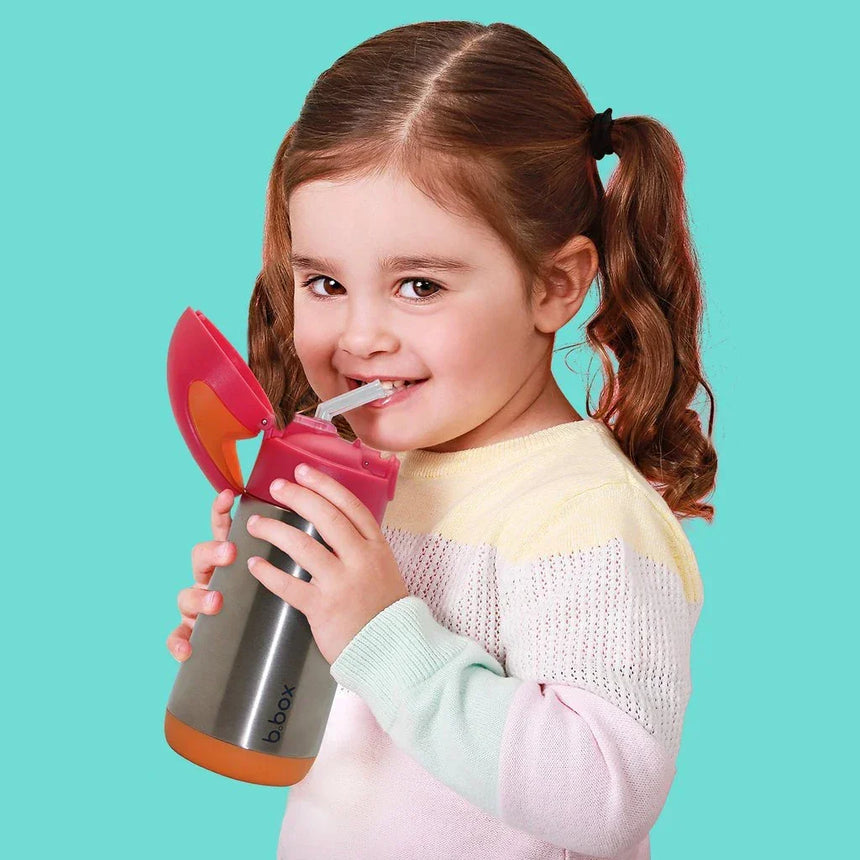 B.Box 350mL Insulated Drink Bottle - Strawberry Shake