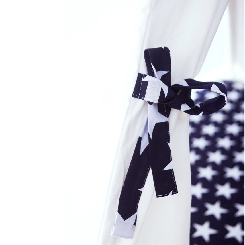 ALL 4 KIDS Liam Large Cotton Canvas Kids Blue Star Teepee Tent