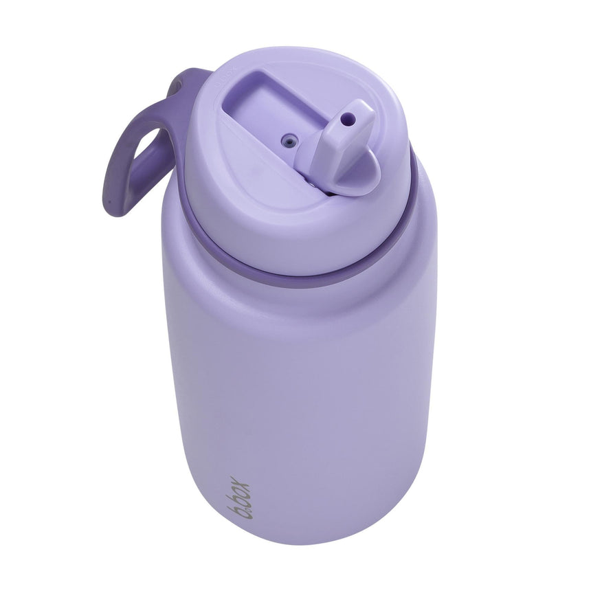 B.Box 1L Insulated Flip Top Drink Bottle - Lilac Love