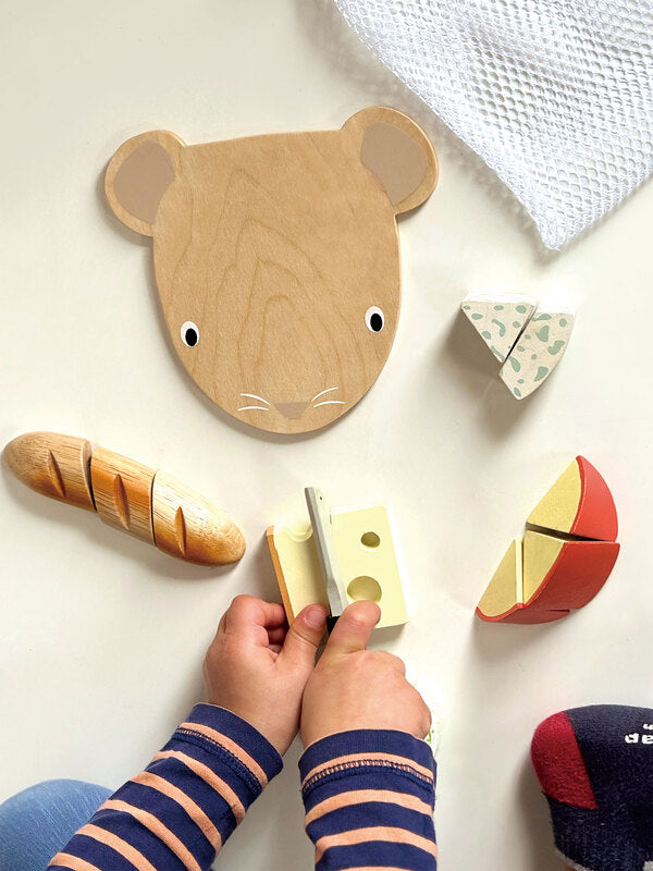 Tender Leaf Toys Pretend Cheese Chopping Board