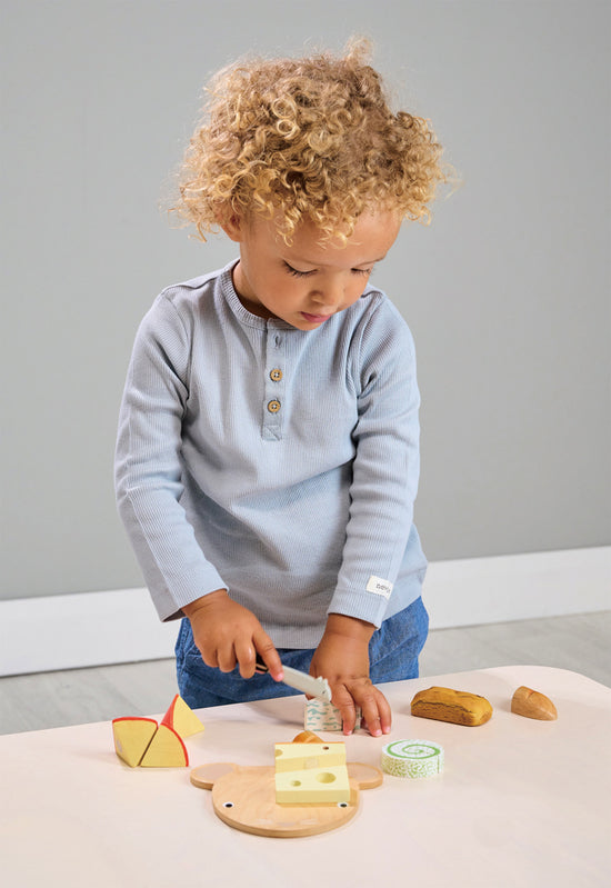 Tender Leaf Toys Pretend Cheese Chopping Board