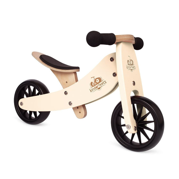Kinderfeets Tiny Tot 2-in-1 Trike Balance Bike - Cream