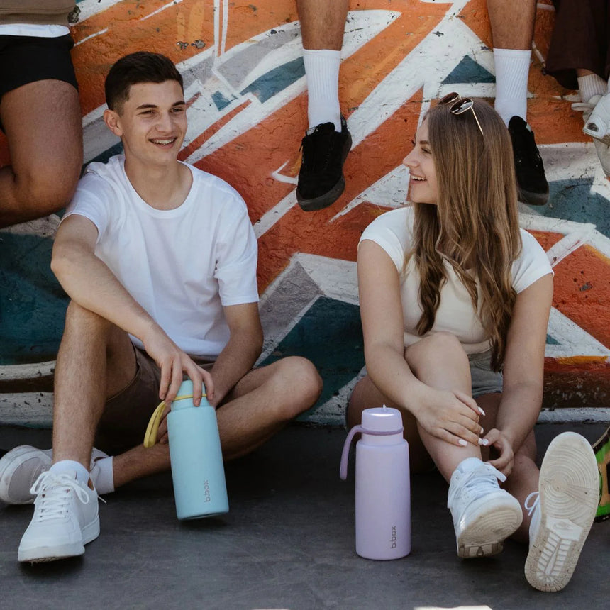 B.Box 1L Insulated Flip Top Drink Bottle - Lime Time