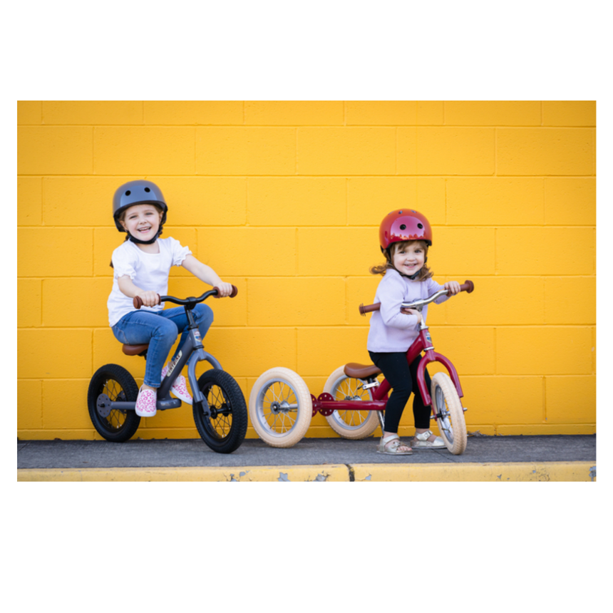 Trybike 2 in 1 Steel Balance Bike & Tricycle – Vintage Grey