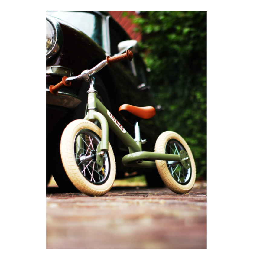 Trybike 2 in 1 Steel Balance Bike & Tricycle – Vintage Black