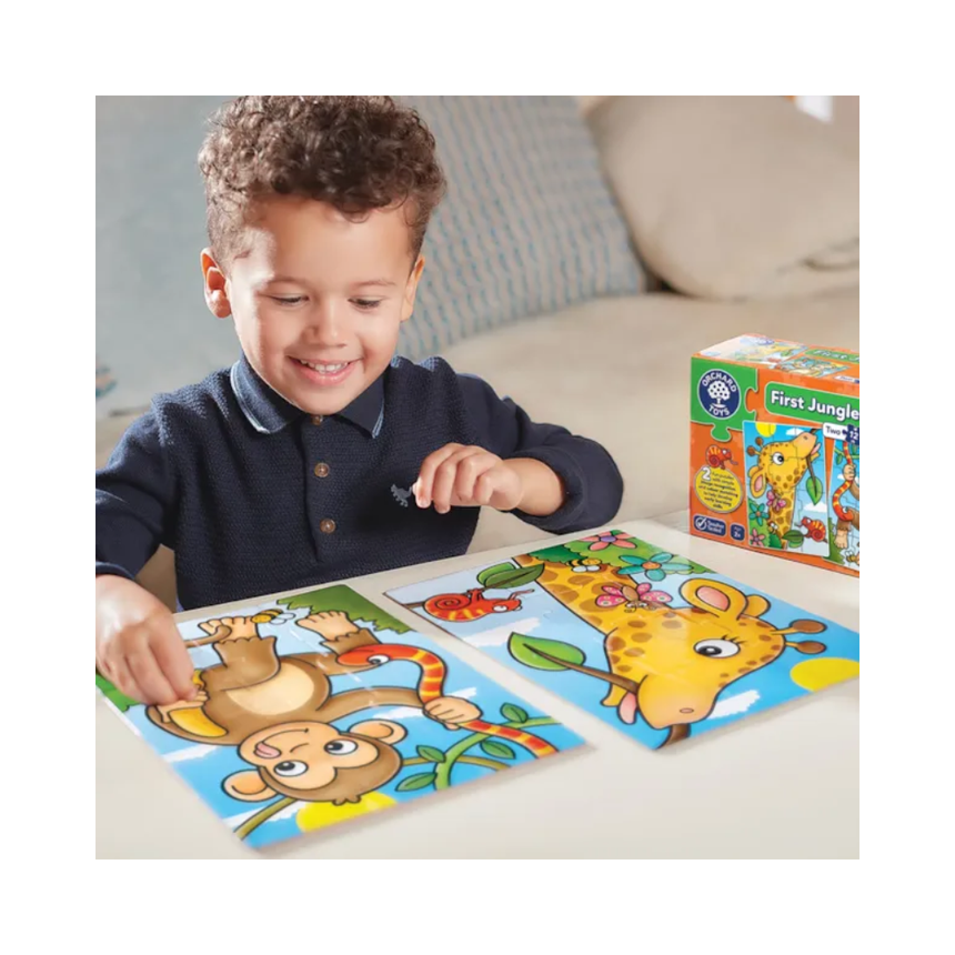 Orchard Toys Jigsaw - First Jungle Friends 2 x 12 pc