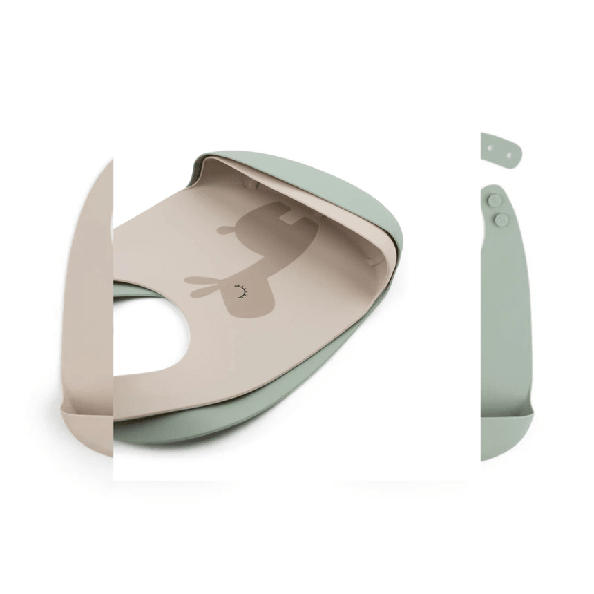 Done by Deer Silicone Bib 2 Pack -Sand