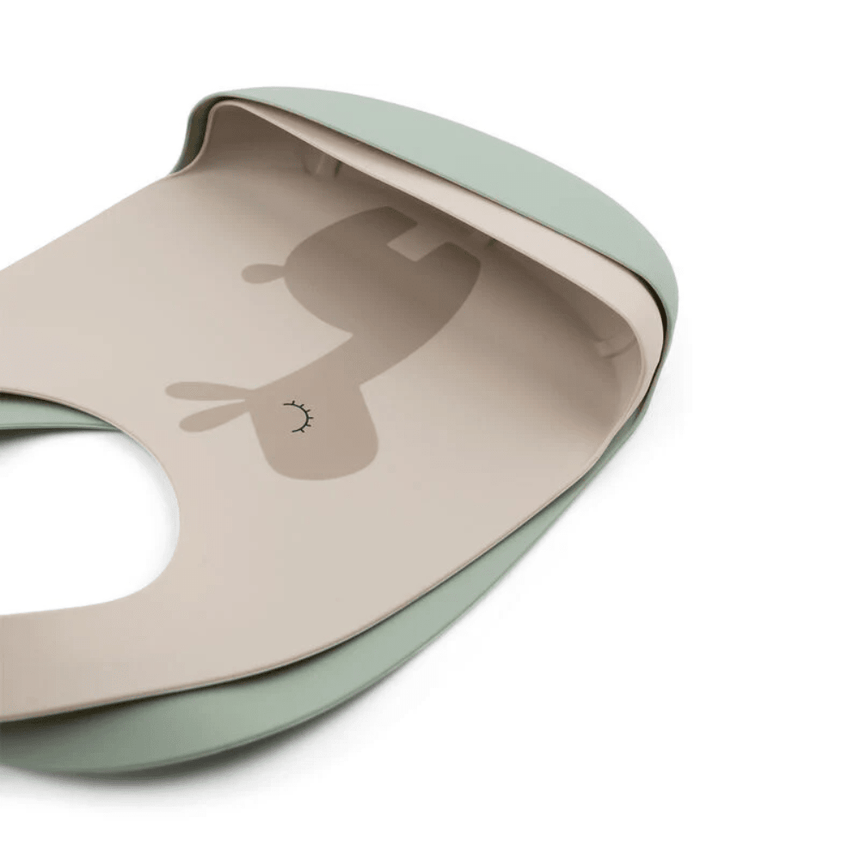 Done by Deer Silicone Bib 2 Pack -Sand