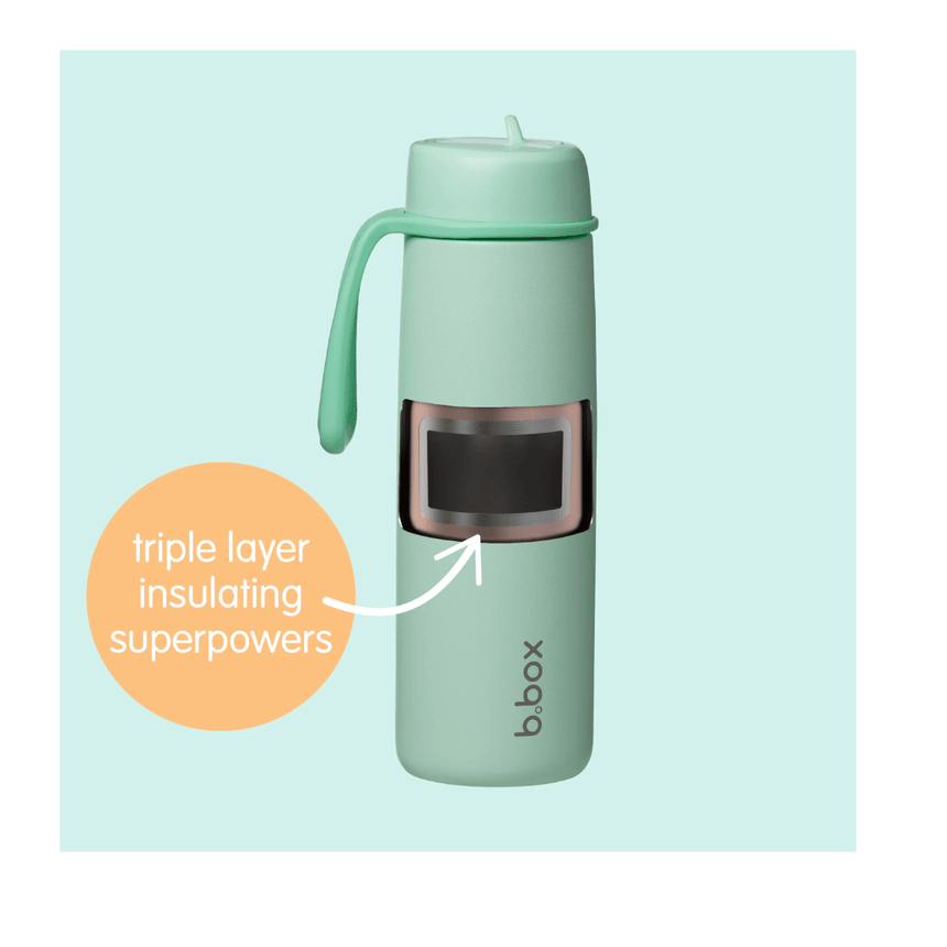 B.Box 690mL Insulated Flip Top Bottle - Blush Crush
