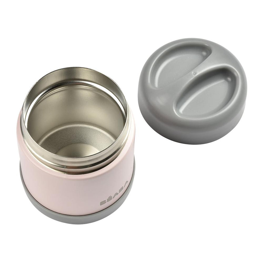 Beaba Stainless Steel Isothermal Portion 300ML - Dark Mist/ Light Pink