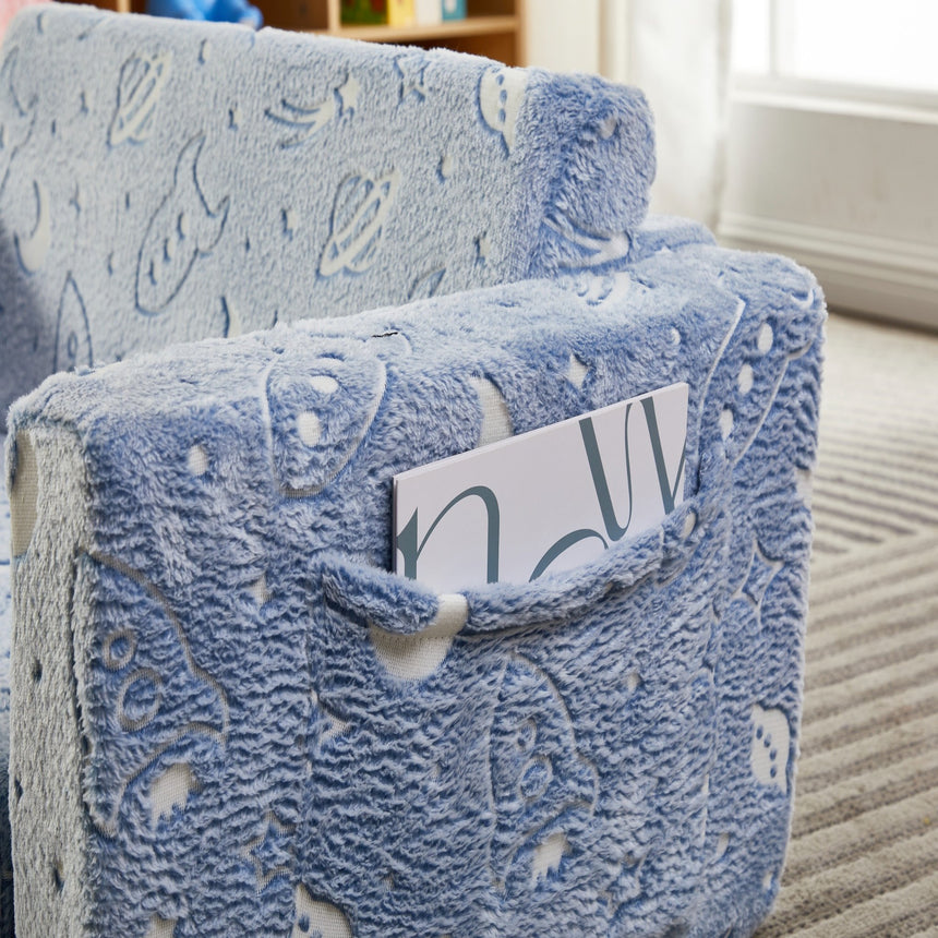 All 4 Kids Space Explorer Glow Flip-Out Double Couch