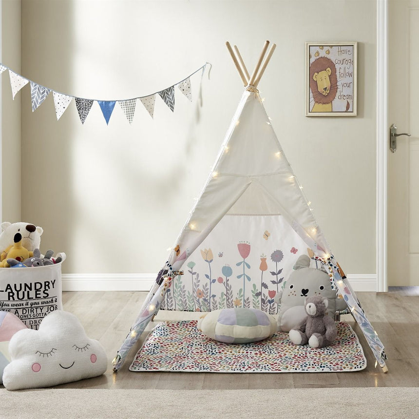 ALL 4 KIDS Camila Kids Flora Square Teepee Tent