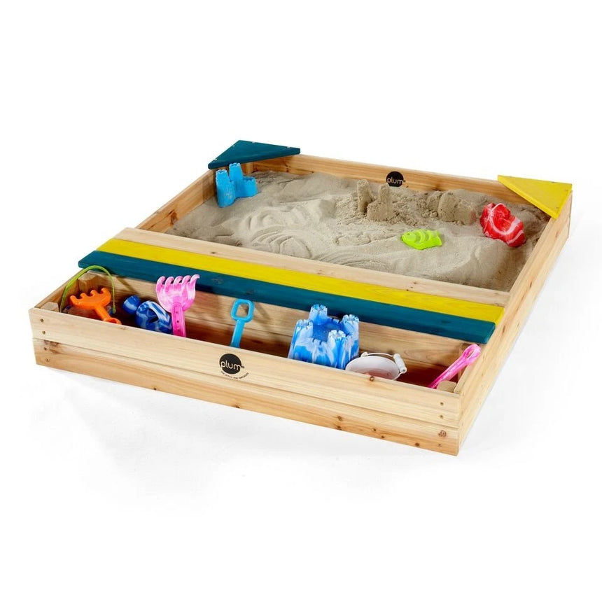 Plum Store-it Wooden Sand Pit