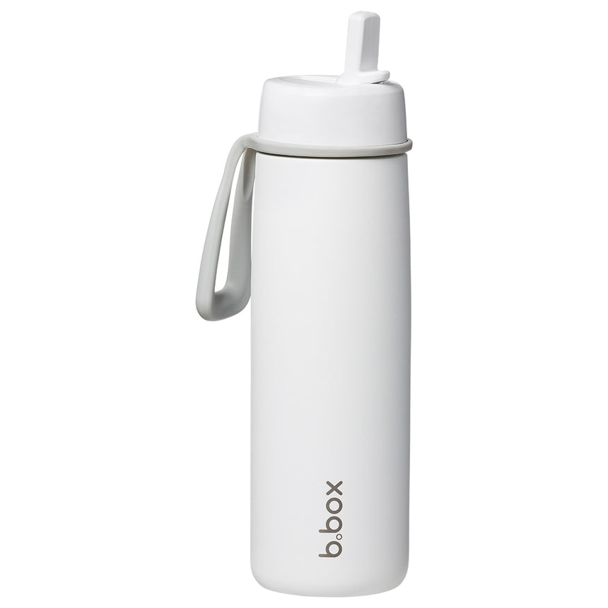 B.Box 690mL Insulated Flip Top Drink Bottle - White out