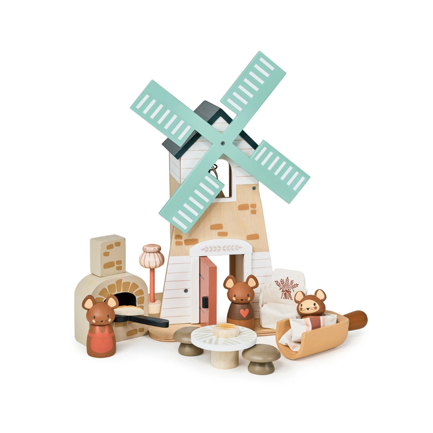 Tender Leaf Toys Wooden Penny Windmill Set