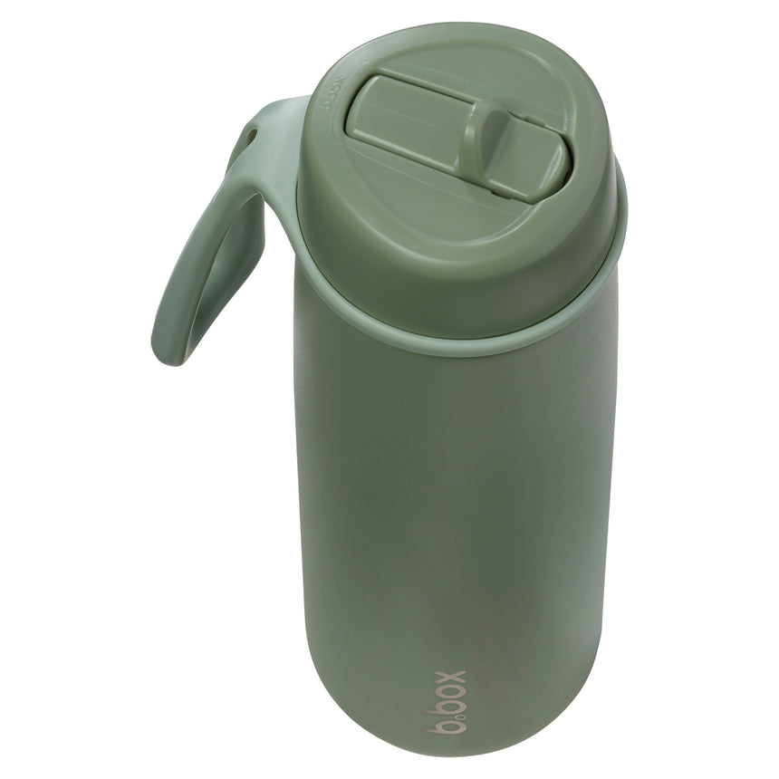 B.Box 690mL Insulated Flip Top Drink Bottle - Olive