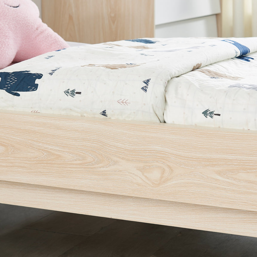 All 4 Kids 2 Pcs Arthur Single Bed and Chest of Draw Bundle