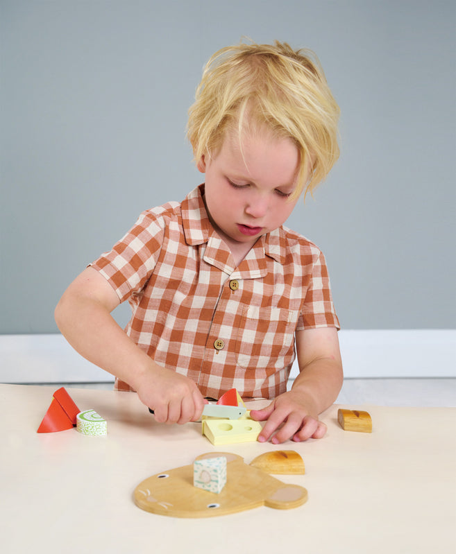 Tender Leaf Toys Pretend Cheese Chopping Board