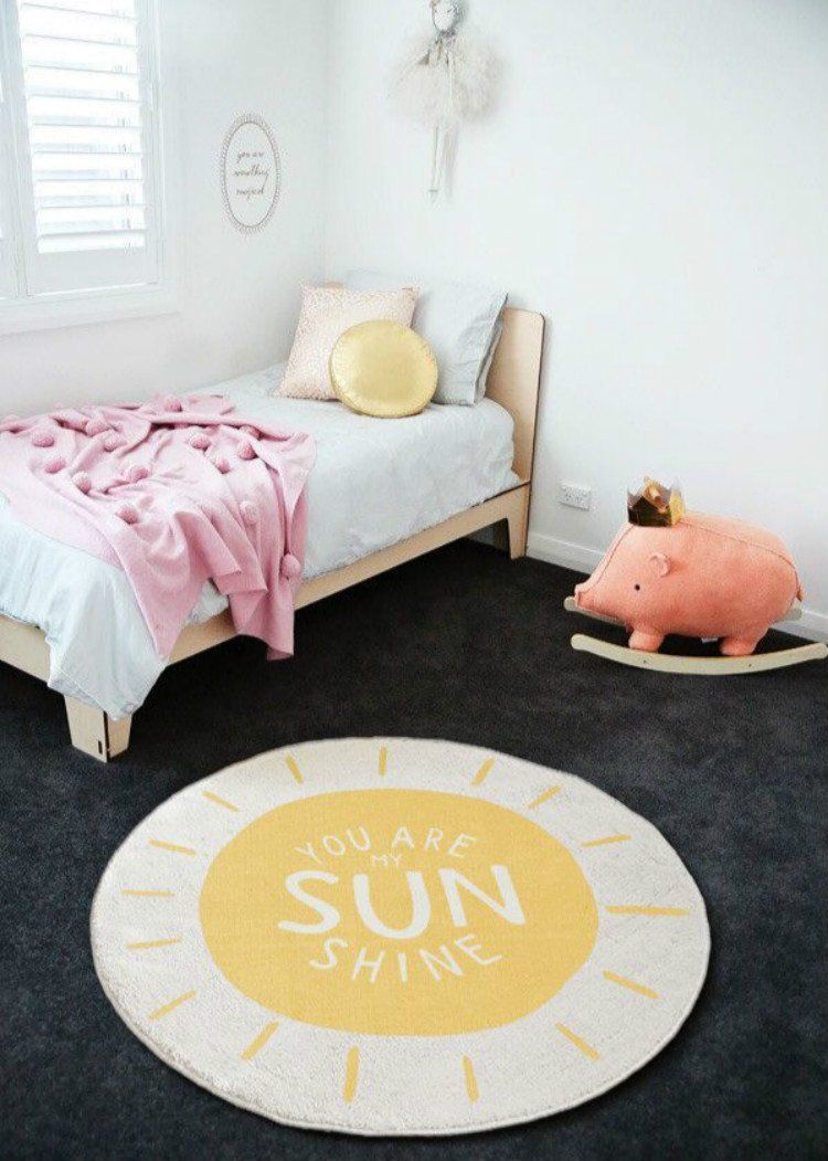 ALL 4 Kids You Are My Sunshine Round Rug