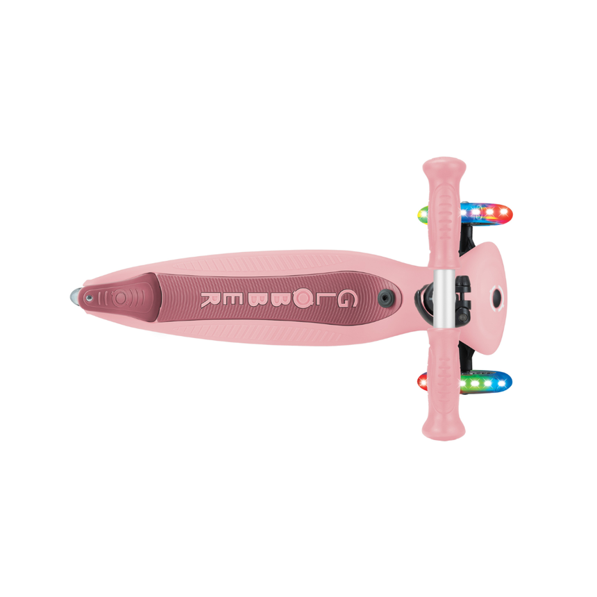 Globber Go Up Active Lights 360 Scooter - Pastel/Deep Pink