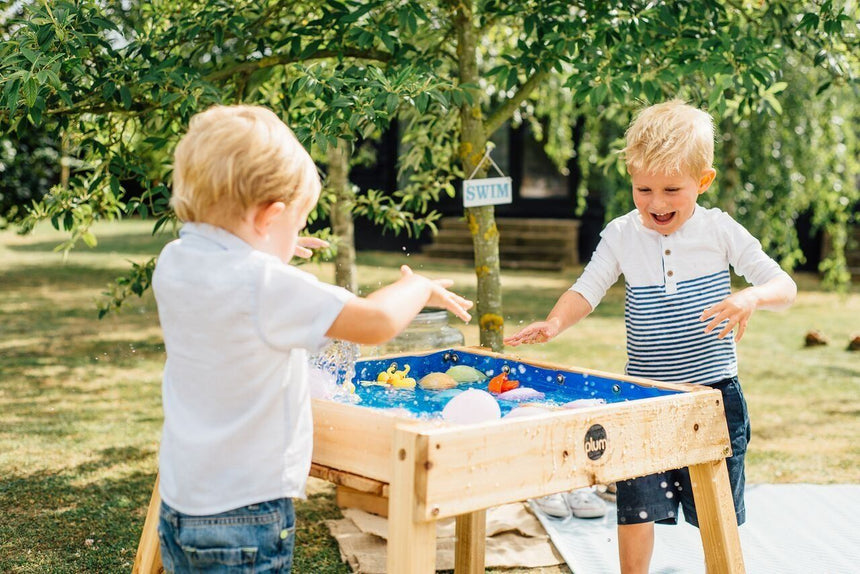 Plum Build and Splash Wooden Sand and Water Table