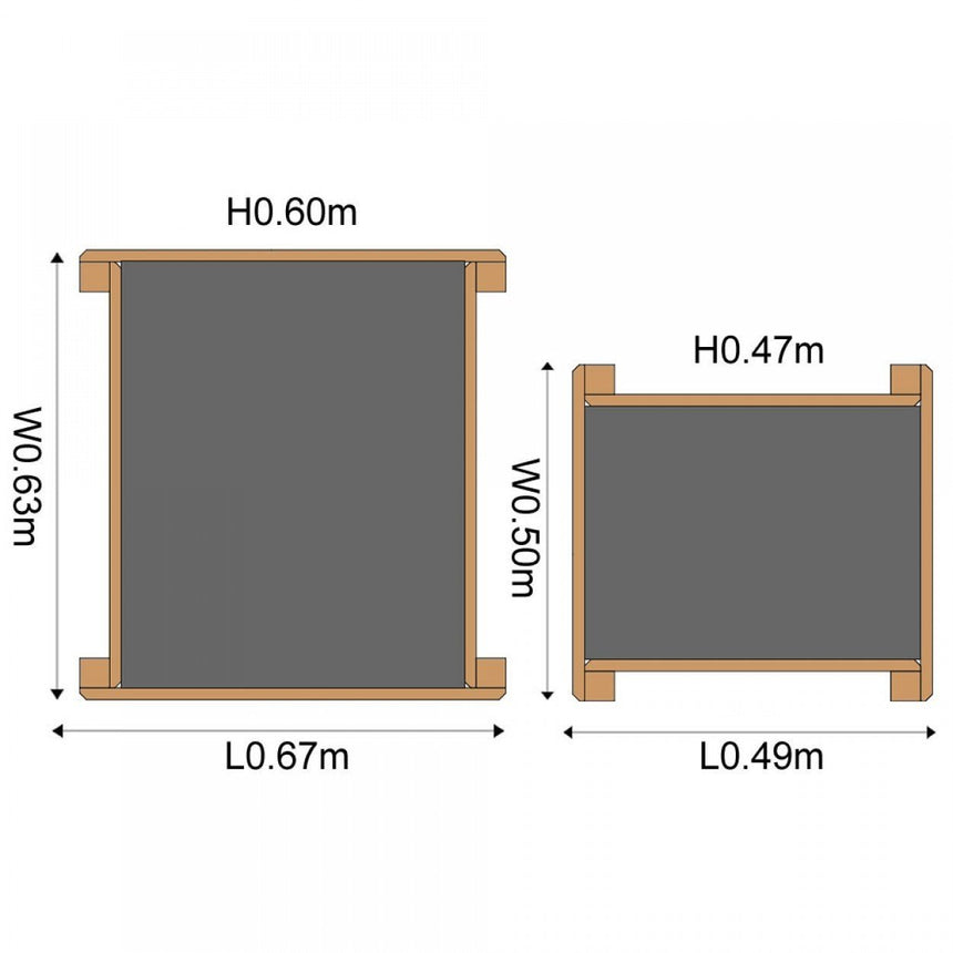 Plum Wooden Sand & Water Tables