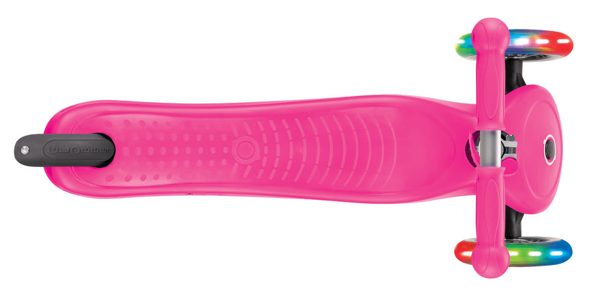 Globber Go Up Sporty Lights Convertible Scooter - Pink