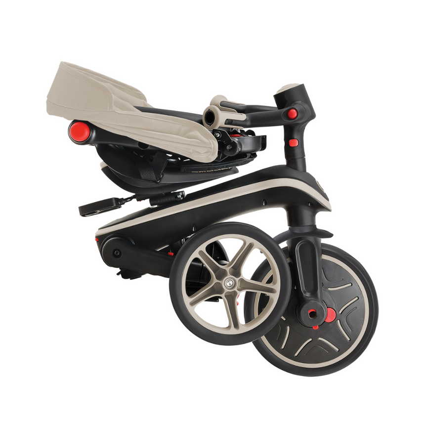 Globber EXPLORER 4 in 1 Foldable Trike - Taupe