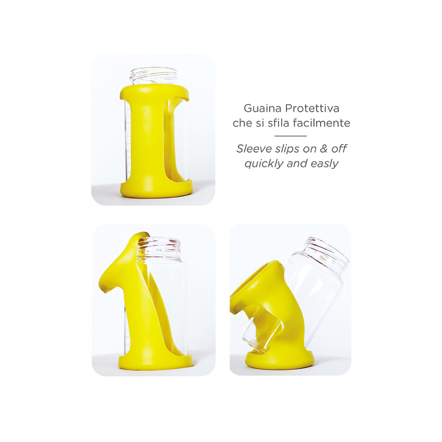 Cherub Baby Wideneck 240ml 1pk - Yellow