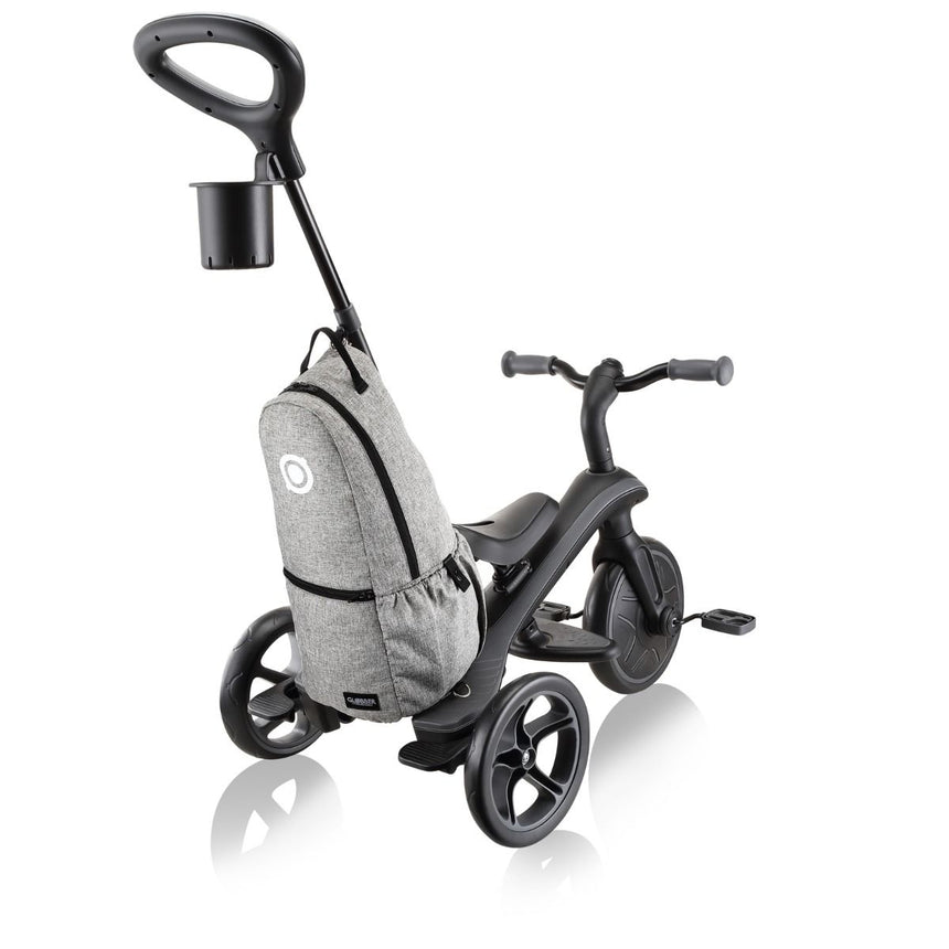 Globber Explorer Trike 4 in 1 DELUXE PLAY - Black/Grey