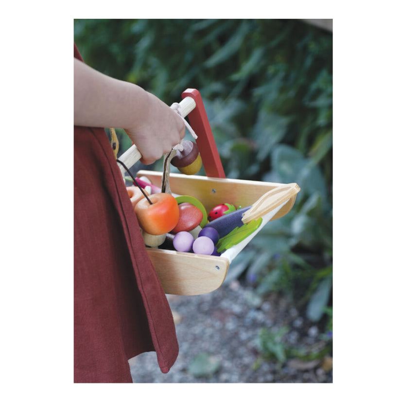 Tender Leaf Toys Pretend Wild Wood Foraging Trug (Basket)