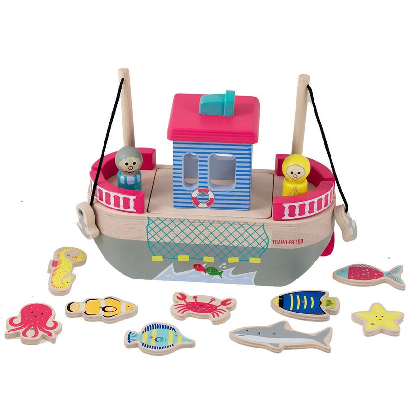 Indigo Jamm Wooden Ted's Fishing Trawler
