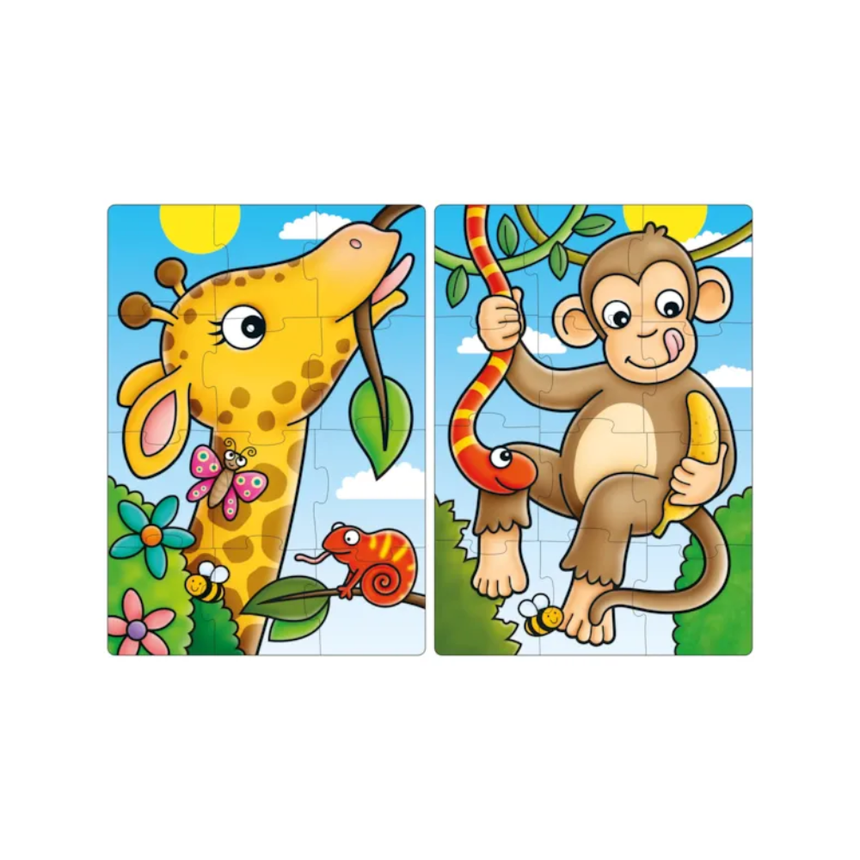 Orchard Toys Jigsaw - First Jungle Friends 2 x 12 pc