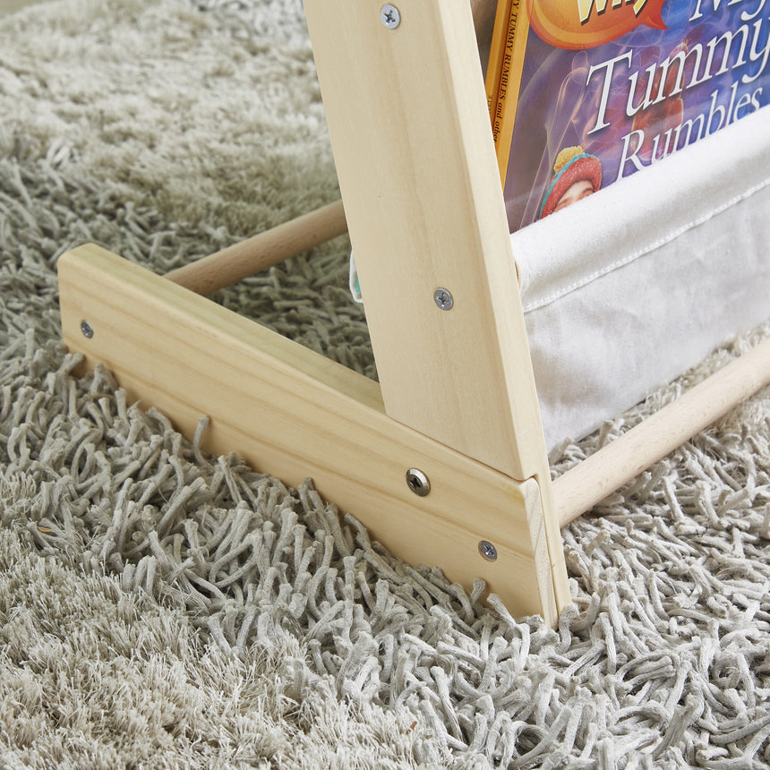 ALL 4 KIDS Henry Kids Wooden Canvas Sling Magazine Bookcase