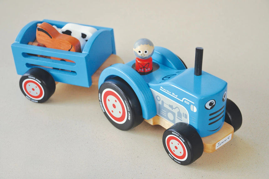 Indigo Jamm Wooden Tractor Ted