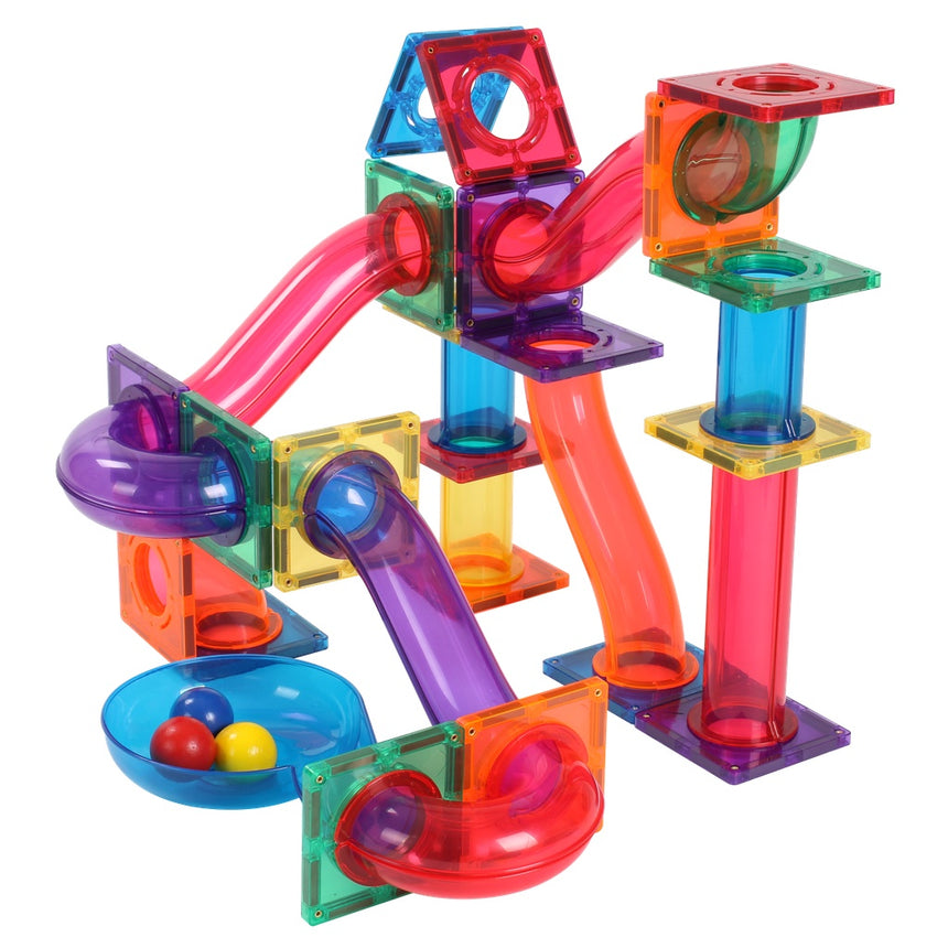 MNTL Magnetic Tiles Marble Run 100 Pcs Set