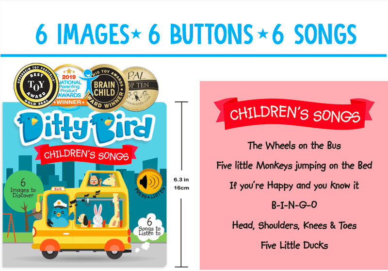 Ditty Birds Children's Songs Board Book