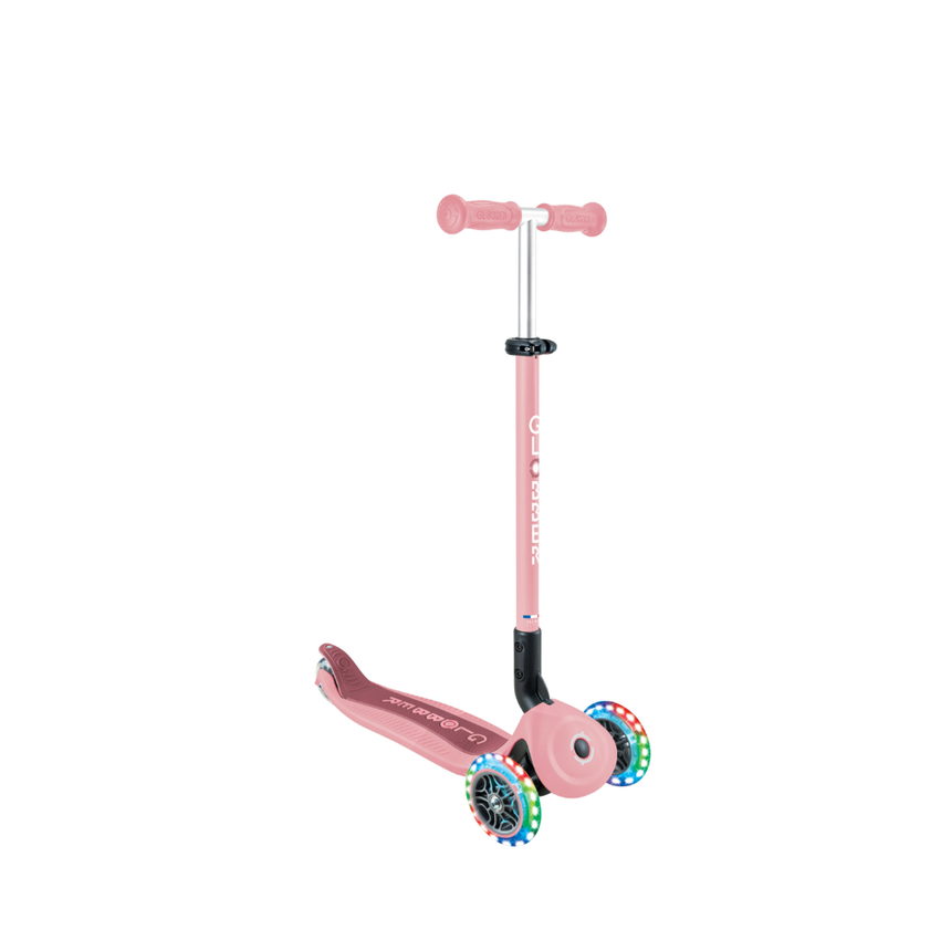 Globber Go Up Active Lights 360 Scooter - Pastel/Deep Pink