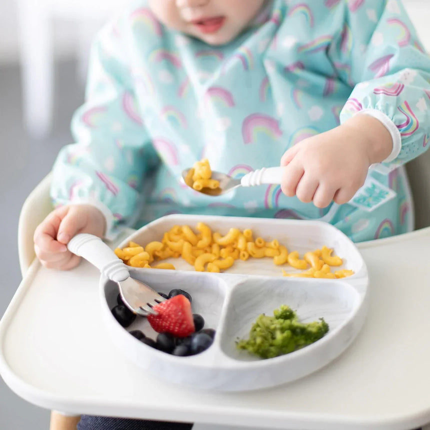 Bumkins Waterproof Sleeved Bib - Rainbows