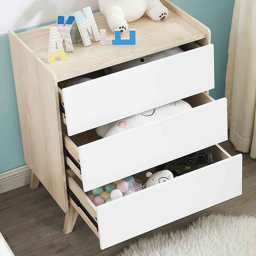 All 4 Kids 2 Pcs Arthur Single Bed and Chest of Draw Bundle