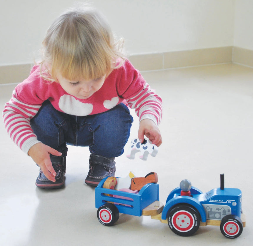 Indigo Jamm Wooden Tractor Ted