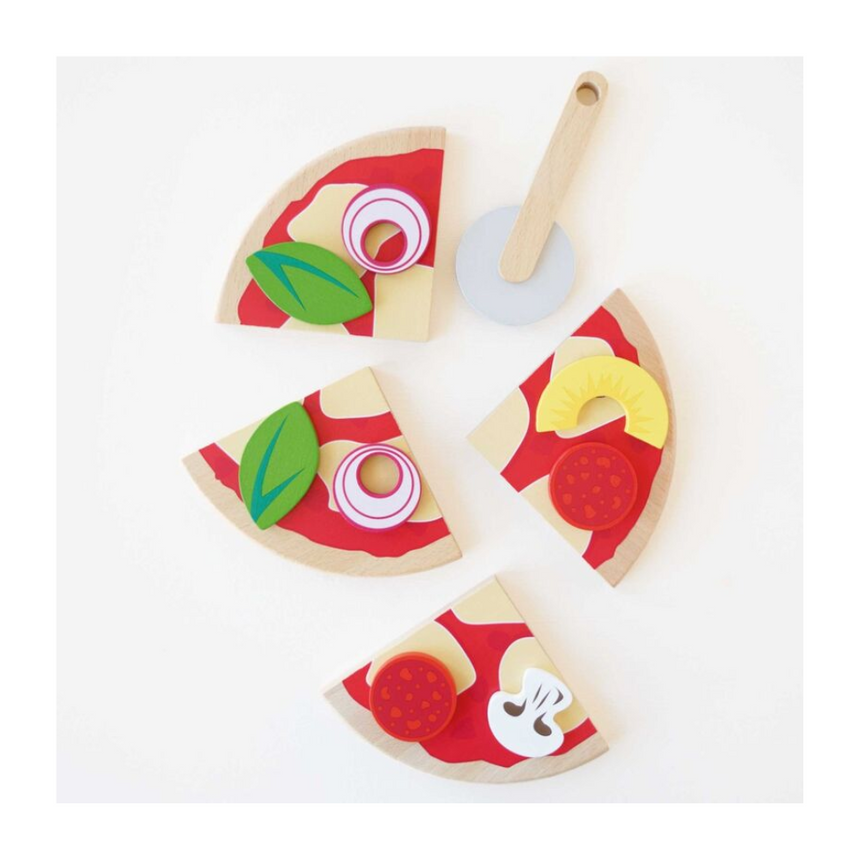 Le Toy Van Pizza & Toppings with Slice Cutter