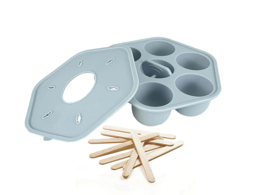 Cherub Baby Silicone Freezer Tray & Icy Pole Moulds - Duck Egg