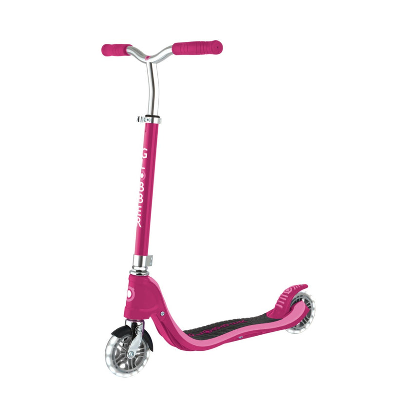 Globber FLOW 125 Wcooter with Light Up Wheels - Ruby