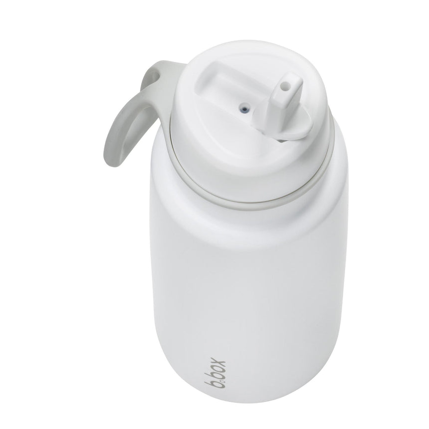 B.Box 1L Insulated Flip Top Drink Bottle - White Out