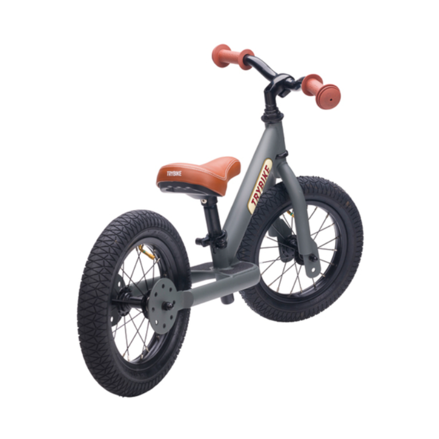 Trybike 2 in 1 Steel Balance Bike & Tricycle – Vintage Grey