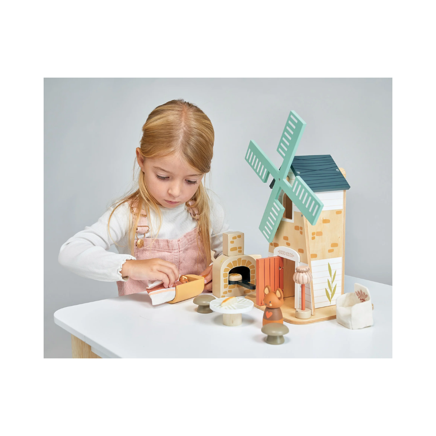 Tender Leaf Toys Wooden Penny Windmill Set