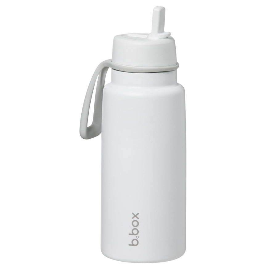 B.Box 1L Insulated Flip Top Drink Bottle - White Out