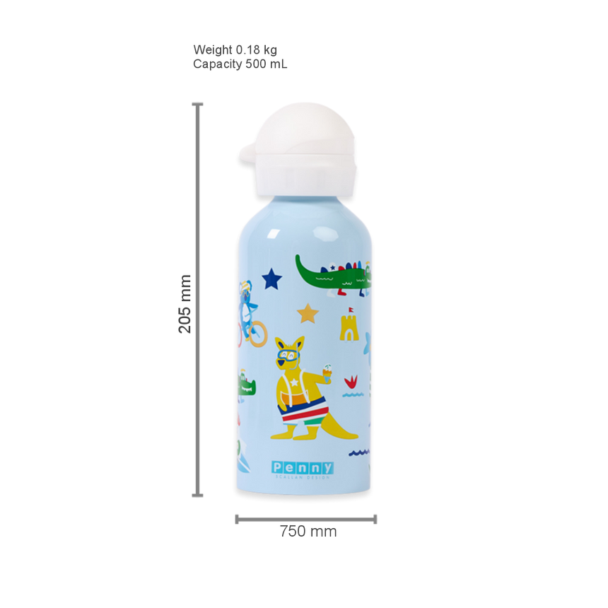 Penny Scallan Kids Stainless Steel Drink Bottle - Kanga Crew