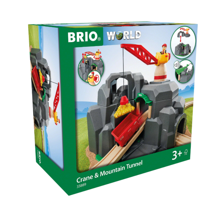 BRIO Crane and Mountain Tunnel 7 pieces